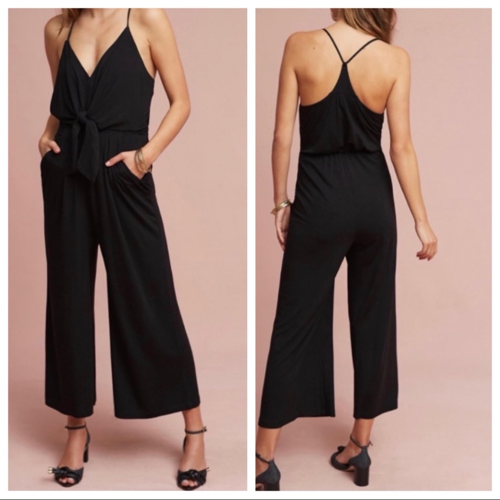 Anthro MOULINETTE SOEURS VETEMENTS TIE-WAIST JUMPSUIT size medium
